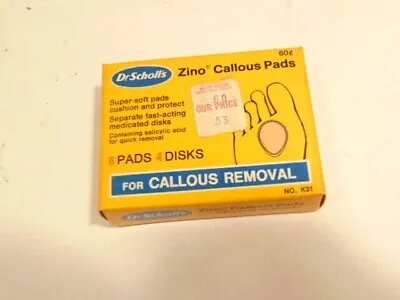 Vintage Dr Scholl's Zino Callous Pads Box (some Expired /old Content) • $4.99