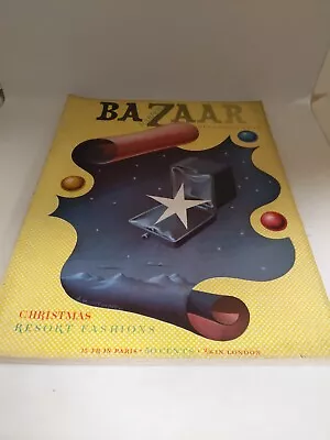 Harper’s Bazaar Magazine December 1937 Vintage • $75