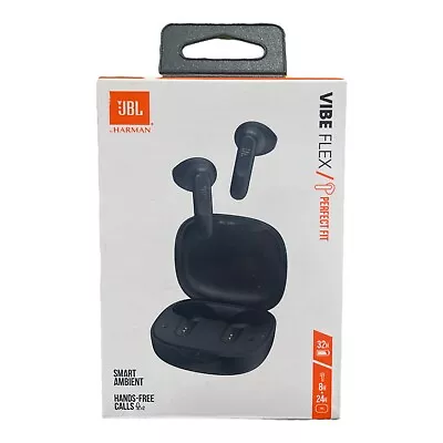 JBL Vibe Flex Deep Bass Wireless Earbuds 32 Hour Battery Life Black • $34.99