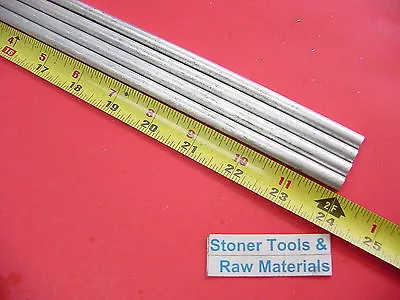 4 Pieces 5/16  ALUMINUM 6061 ROUND ROD 24  Long Solid Extruded Bar T6511 • $6.99