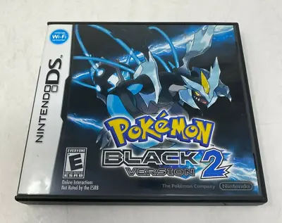 $59.95 • Buy Case And Manual Only NO GAME OEM Pokemon Black Version 2 Nintendo DS Authentic