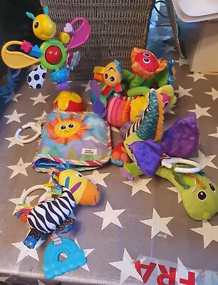 Lamaze Bundle Of 5 Soft Toy Plush And Hanging Toys  Vgc • £11.50