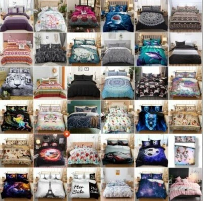 $15.99 • Buy Ultra Soft Quilt Doona Duvet Cover Set Single Double Queen Super King Pillowcase