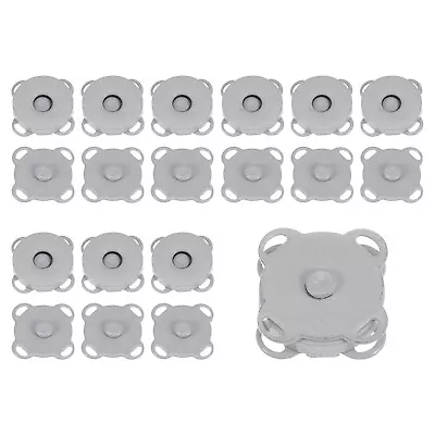 10 Sets Magnetic Snap 14mm Metal Fasteners For Clothing Purse Grey • $8.78