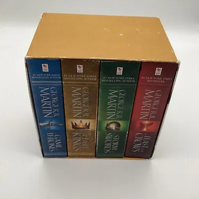 Game Of Thrones Book Set Clash Of Kings Storm Of Swords Feast For Crows Set Of 4 • $9.94