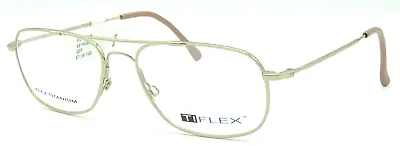 Ti Flex T 1039 714 Gold GEP Eyeglass Frame 57 18 145 • $54