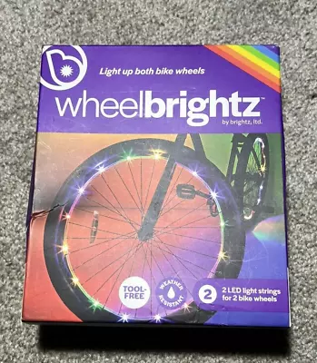 NEW In Box Wheelbrightz Rainbow 2 LED Light Strings Bike Wheels Multi-Colored • $11