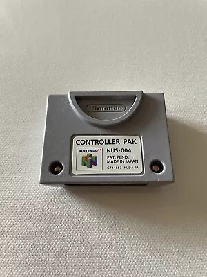 N64 Controller Pak NUS-004 OEM Official Nintendo 64 Memory Card - Tested & Works • $13.99