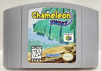 Chameleon Twist Nintendo 64 N64 Original Game | 1997 Tested & Cleaned Authentic • $59.95