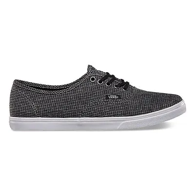 Vans Authentic Lo Pro Washed Herringbone/True White Women's Skate Shoes Size 5 • $49.45