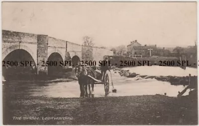 Leintwardine Postcard Herefordshire Printed View The Bridge & Horse & Cart C1918 • £7.99