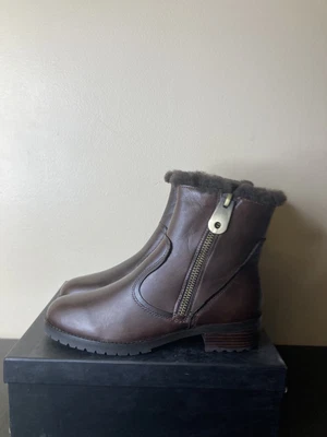 $13.64 • Buy Everybody By BZ. Moda Polaris But Brown Zip Boots Size 9 Leather