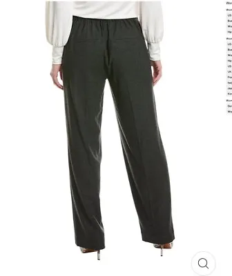 VINCE MID-RISE WOOL-BLEND WIDE LEG PANT NWT Large • $24.99