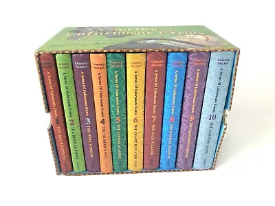 £21.99 • Buy A Series Of Unfortunate Events, Book Set 1 - 10, Lemony Snicket, Ted Smart Case