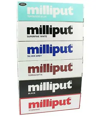 Milliput Epoxy Putty Direct StandardTerracottaGreyBlackWhiteTurquoise Blue • £4.55