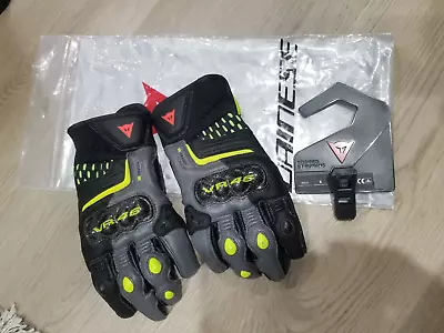 100% Auth Dainese Valentino Rossi VR46 Sector Motorcycle Gloves - S • $54.89