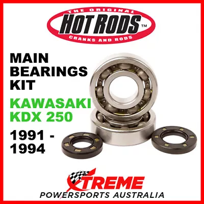 Hot Rods Kawasaki KDX250 KDX 250 1991-1994 Main Bearing Kit H-K005 • $128.95