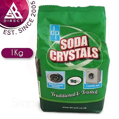 £6.49 • Buy DP Soda Crystals Multi Purpose Cleaner Laundry Aid & Water Softner Bags│1kg