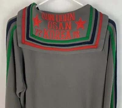 Vintage Souvenir Jacket Korea Hoodie Sweatshirt Sun Down Osan 77-78 70s • $127.49