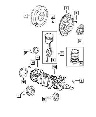 Genuine Mopar Connecting Rod Bolt 6508307AA • $7.90