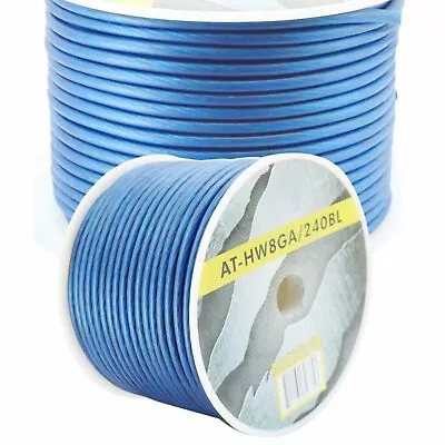 8 Gauge 240 Feet Wire BLUE Amplifier Power/Ground 8Ga Amp 240Ft Wire Cable Roll • $46.99