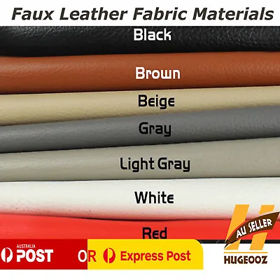 Faux Vinyl Leather Fabric House Furniture Auto Caravan Seat Chair Repair Patches • $14.86