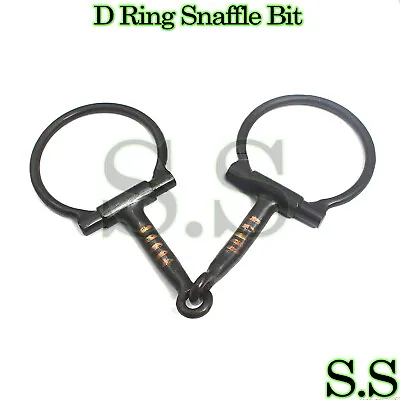 5 Inch D Ring Snaffle Bit With Copper Rollers BT-005 • $14.90