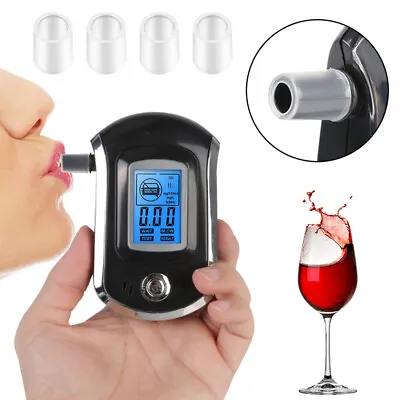 £7.99 • Buy Police Professional LCD Digital Breath-Alcohol Tester Breathalyser Self Analyzer