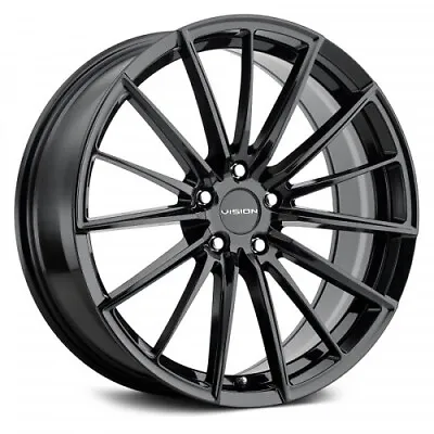 20x8.5 Vision 473 Axis Gloss Black Wheels 5x112 (35mm) Set Of 4 • $1102.96