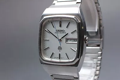 [Exc+5] Seiko King Twin Quartz 9923-5010 99KQW Square Mens Vintage Watch JAPAN • $169.99