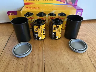 $16.50 • Buy Kodak Gold 200 35mm Film Two Rolls 24 Exp. New In Canisters Expired 01/2005