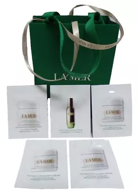 New La Mer 5 Sample Size Packets Lifting Firming Serum + Moisturing + Gift Bag • $16