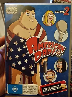 American Dad - Volume 2 - 3 Disc DVD Set - Region 4 - PAL - Free Post • $4.95