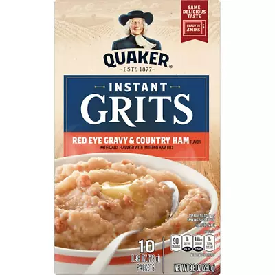 Quaker Instant Grits Red Eye Gravy & Country Ham • £11.94