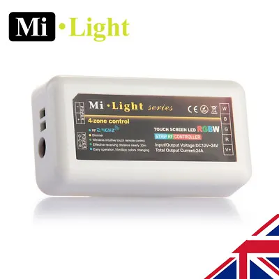 Milight RGBW 2.4G 4 Zone Wifi RF Led Strip Receiver Controller 5050 2835 • £11.99