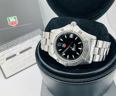 Tag Heuer 2000 Quartz Mens Watch With Box Papers & Spare Links - WK1110-0 • £310