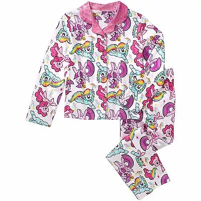 My Little Pony 2 PC Long Sleeve Coat Pajama Set Girl Size 6/6X • $39.99