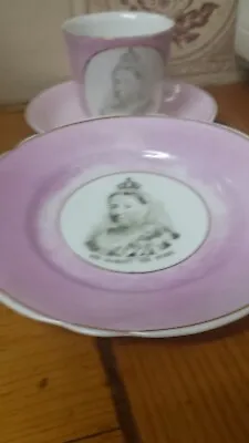 Queen Victoria Cup Saucer And Plate • £35