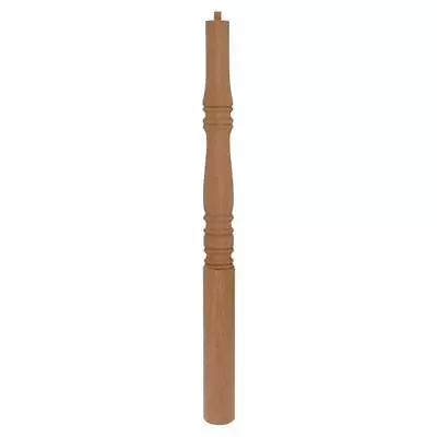 EVERMARK Pin Top Stair Newel W/ Round Base Post 43 X3.5  Unfinished Red Oak • $163.11