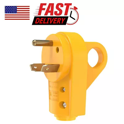 $9.21 • Buy 125V 30Amp Heavy Duty Male Plug RV Replacement With Ergonomic Handle