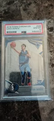 PSA 10 2018-19 Panini Chronicles Luka Doncic RC #596 Gem Mint • $99