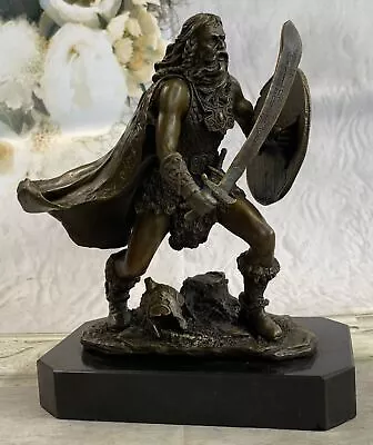 Bronze Marble Statue Roman Military Warrior War European Mythology Sculpture Art • $249