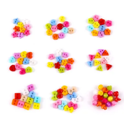 100PCS 6mm Mini Buttons 2 Holes Doll Craft Handmade Garment Sewing Accessories  • $1.23