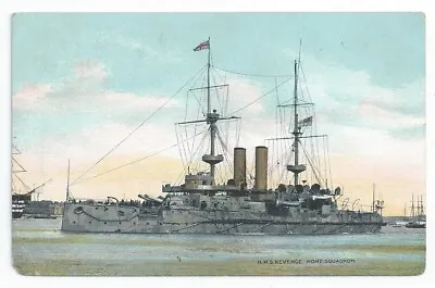 £10 • Buy HMS REVENGE Royal Sovereign Class Battleship Royal Navy Used PC 1906