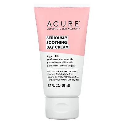 $15.55 • Buy Acure, Seriously Soothing, Day Cream, 1.7 Fl Oz (50 Ml), Cruelty-Free, Vegan