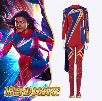 The Marvels Ms. Marvel Cosplay Costume Outfits Halloween Women's Uniform Suit • $39.31