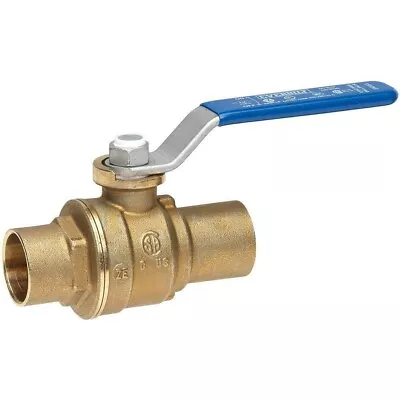 Everbilt 1/2 In. Lead Free Brass Sweat X Sweat Ball Valve 116-4-12-EB • $8.86