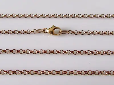 9ct Gold Chain - Vintage 9ct Rose Gold Faceted Belcher Chain (22 Inches) • £279