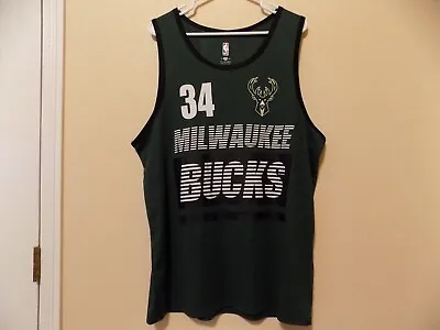 Giannis Antetokounmpo Bucks Jersey (XL Adult) By Official NBA Team Apparel/Great • $24.99