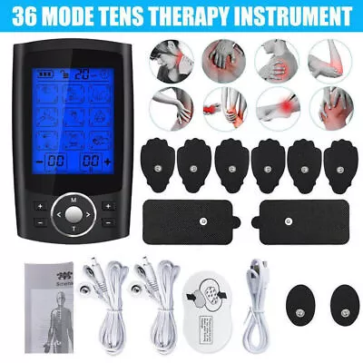 Electric TENS EMS Machine Muscle Stimulator Body Massager Pain Nerve Relief Kit • $36.99